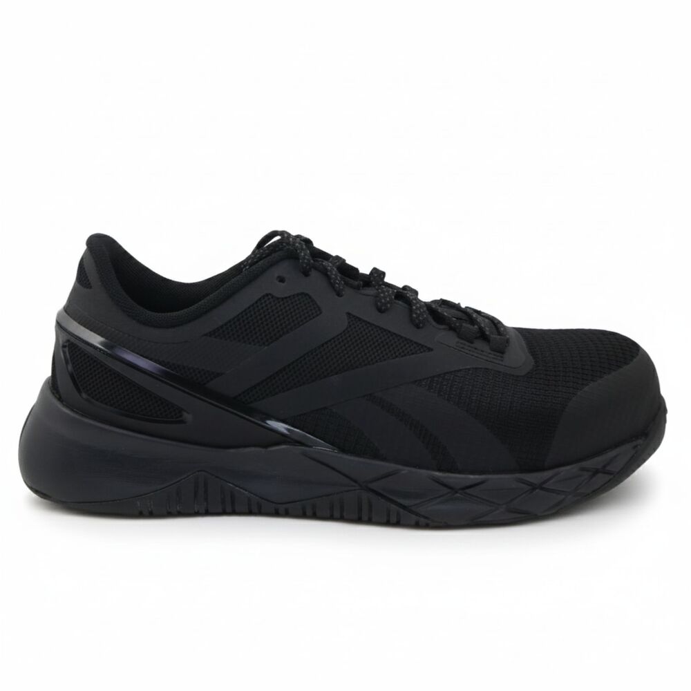 Reebok Nanoflex Unisex Men's US:6.5 - WO:8.5 Tr Black Safety Athletic Work Shoe